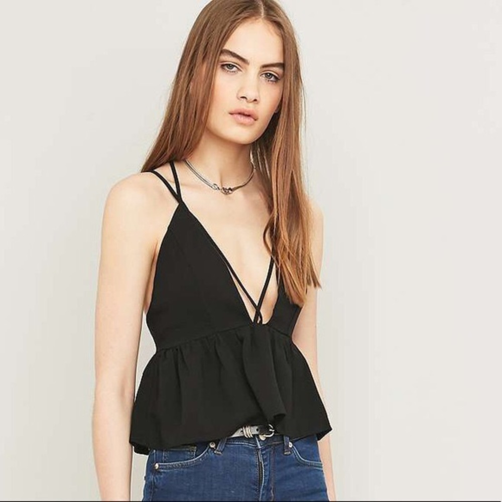 Urban Outfitters Cross Front Baby Doll Cami (M)